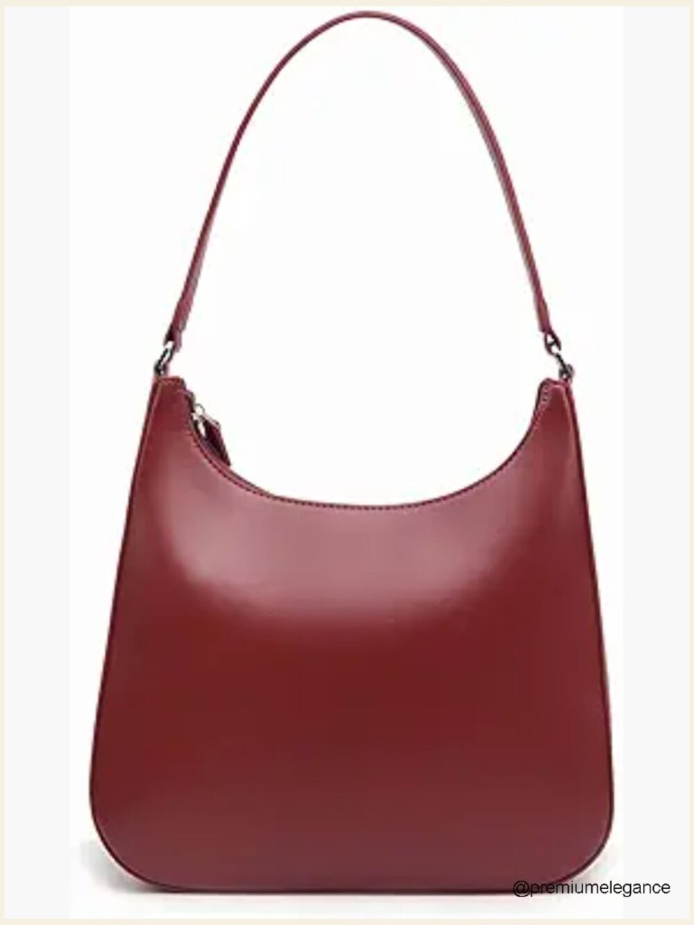 Crescent Shoulder Bag Women Trendy Purses 2026 Zipper Closure Semi-Structured